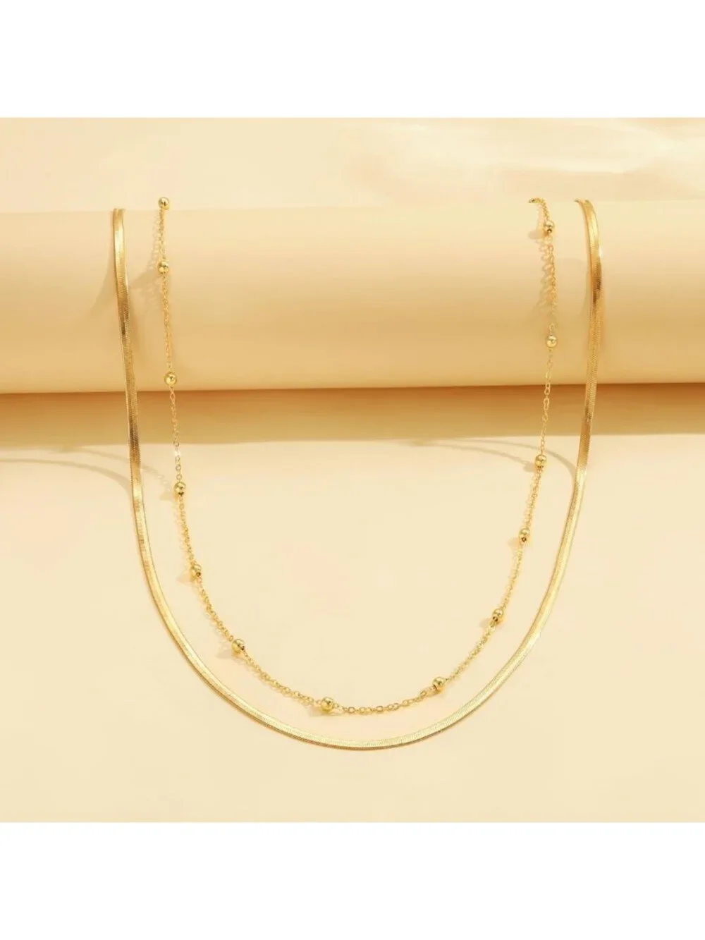 14K Gold Plated Layered Waist Chain for Women, Elegant Waist Beads Accessory